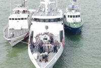 KN. Belut Laut-406 yang dikomandani oleh Letkol Bakamla Haslul Prio Widiatmoko sukses melaksanakan Rendezvous (RV)