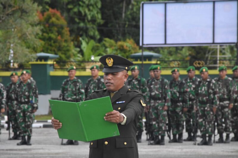 Dandim 1710/Mimika Letkol Inf M. Slamet Wijaya, S.Sos. M.Han. M.A., pimpin Upacara Peringatan Hari Kesaktian Pancasila 2025