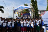 Lomba Open Water Swimming yang diselenggarakan di perairan Kota Ternate
