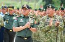 Panglima TNI Jenderal TNI Agus Subiyanto meninjau Markas Batalyon Pengintai Tempur (Yontaipur) Kostrad di Cikarang