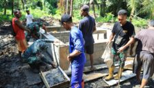Satgas TMMD terus bekerja keras menuntaskan pembangunan sumur air bersih di Desa Tagalaya, Kecamatan Oba Selatan