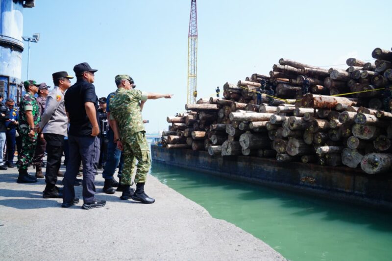 Kepala Staf Umum (Kasum) TNI Letjen TNI Richard Tampubolon meninjau langsung penindakan Satuan Tugas Penertiban Kawasan Hutan
