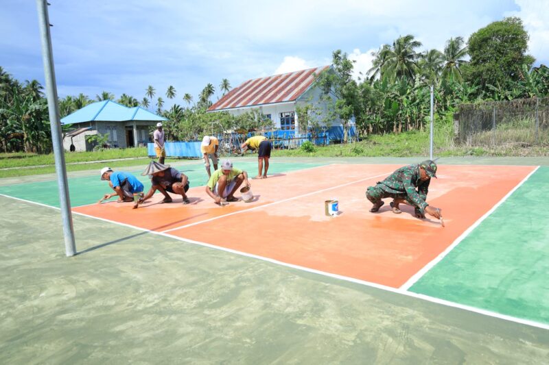 Program TNI Manunggal Membangun Desa (TMMD) ke-126 Kodim 1505/Tidore kini menunjukkan hasil nyata di lapangan