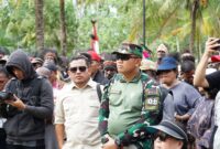 Komandan Kodim 1710/Mimika Letkol Inf M. Slamet Wijaya, S.Sos., M.Han., M.A., kembali mendampingi kegiatan peninjauan