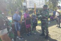 Koramil 1710-02/Timika menggelar kegiatan Komunikasi Sosial (Komsos) Kreatif dengan warga binaan melalui lomba bola voli