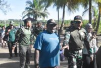 Komandan Kodim 1710/Mimika, Letkol Inf M. Slamet Wijaya, S.Sos., M.Han., M.A., memimpin langsung kegiatan patroli wilayah