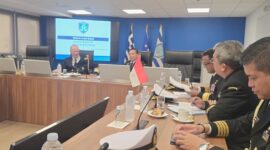 Kepala Bakamla RI Laksdya TNI Dr. Irvansyah, S.H., M.Tr.Opsla., menggelar pertemuan bilateral dengan Hellenic Coast Guard (HCG)
