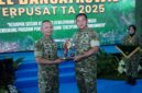 Kepala Staf Umum (Kasum) TNI Letjen TNI Richard Tampubolon mewakili Panglima TNI Jenderal TNI Agus Subiyanto memberikan ceramah