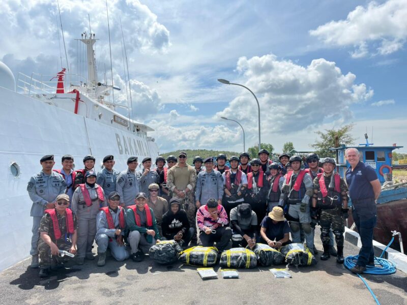 Pelatihan Visit, Board, Search, and Seizure (VBSS) Tahap VII Tahun 2025 yang diselenggarakan Bakamla RI bekerja sama dengan United Nations Office on Drugs and Crime