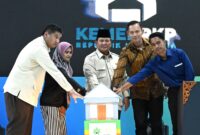 Panglima TNI Jenderal TNI Agus Subiyanto menghadiri peresmian Akad Massal 50.030 unit Kredit Pemilikan Rumah (KPR)