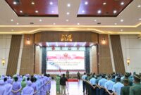 Wakil Panglima TNI Jenderal TNI Tandyo Budi R., mewakili Panglima TNI Jenderal TNI Agus Subiyanto, memimpin Laporan Korps Kenaikan Pangkat