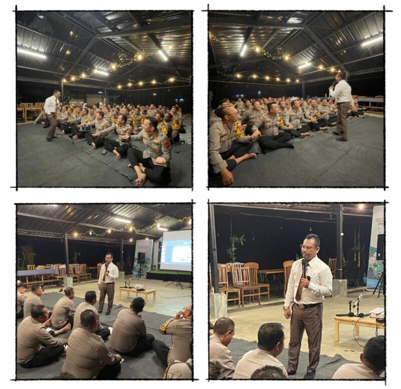 Kapolres Wikha Ardiles menggelar kegiatan Self Healing and Emotional Cleansing bekerja sama dengan Thanks Institute Indonesia