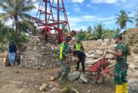 TNI bersama Kementerian Pertahanan RI terus mendukung percepatan pemulihan infrastruktur pascabencana banjir bandang dan tanah longsor