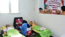 Bakamla RI menggelar kegiatan donor darah dalam rangka memperingati Hari Ulang Tahun (HUT) ke-20
