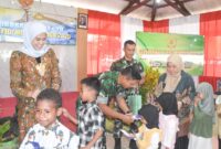 Kodim 1710/Mimika memperingati Hari Ulang Tahun (HUT) ke-29 dengan menggelar syukuran sederhana