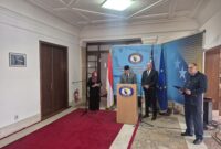 Wakil Panglima TNI Jenderal TNI Tandyo Budi R. mendampingi Menteri Pertahanan Republik Indonesia Sjafrie Sjamsoeddin