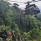 Upaya pencarian korban jatuhnya pesawat ATR 42-500 di kawasan Gunung Bulusaraung, Kabupaten Pangkep, Sulawesi Selatan