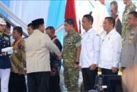 Wakil Panglima TNI Jenderal TNI Tandyo Budi R mewakili Panglima TNI Jenderal TNI Agus Subiyanto mendampingi Presiden Republik Indonesia Prabowo Subianto