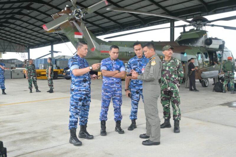 anud Sultan Hasanuddin kembali mengerahkan helikopter H-225M Caracal untuk melanjutkan operasi pencarian dan evakuasi