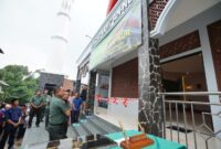 Panglima TNI Jenderal TNI Agus Subiyanto meresmikan Masjid Jami’ An-Nur yang berlokasi di Kampung Pamoyanan, Desa Pada Asih