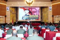 Kepala Staf Umum (Kasum) TNI Letjen TNI Richard Tampubolon didampingi Asintel Panglima TNI Mayjen TNI Rio Firdianto secara resmi membuka Rapat Koordinasi Intelijen TNI