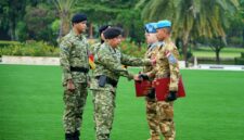 Asisten Operasi (Asops) Panglima TNI Letjen TNI Bobby Rinal Makmun, S.I.P., saat memimpin upacara penyambutan Satgas Maritime Task Force (MTF) TNI Konga XXVIII-P UNIFIL