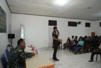 Satgas TMMD ke-127 Kodim 1514/Morotai menggelar penyuluhan pencegahan tindak pidana korupsi