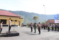 Sekitar 200 personel dari Kodim 1714/PJ, Polres/PJ, Pemda, serta unsur pendukung terkait mengikuti apel