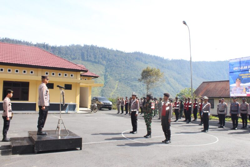 Sekitar 200 personel dari Kodim 1714/PJ, Polres/PJ, Pemda, serta unsur pendukung terkait mengikuti apel