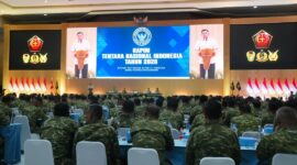 Panglima TNI Jenderal TNI Agus Subiyanto memimpin Rapat Pimpinan (Rapim) TNI Tahun 2026 yang digelar di GOR A. Yani, Mabes TNI