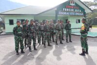 Komando Distrik Militer (Kodim) 1714/Puncak Jaya menggelar pelatihan perorangan dasar teritorial dan dasar intelijen