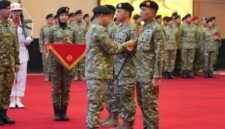 Panglima TNI Jenderal TNI Agus Subiyanto memimpin upacara Serah Terima Jabatan