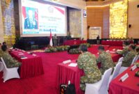 Kepala Staf Umum (Kasum) TNI Letjen TNI Richard Tampubolon yang diwakili Asisten Teritorial (Aster) Panglima TNI Mayjen TNI Suhardi membuka Rapat Koordinasi Teritorial