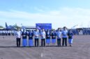 Serah Terima Jabatan (Sertijab) Komandan Skadron Udara 11 yang dilaksanakan di Apron Shelter Skadron Udara 11, Makassar