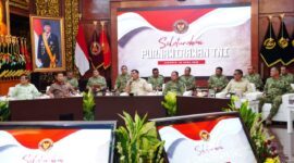 Silaturahmi Purnawirawan TNI yang dipimpin Menteri Pertahanan RI Sjafrie Sjamsoeddin, bertempat di Aula Bhinneka Tunggal Ika, Kementerian Pertahanan RI