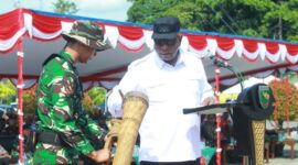 Komando Distrik Militer (Kodim) 1710/Mimika resmi memulai kegiatan TNI Manunggal Membangun Desa (TMMD) Reguler ke-128 Tahun 2026