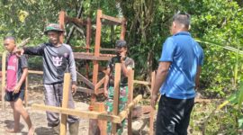 Satgas TMMD Reguler ke-128 Kodim 1710/Mimika terus melaksanakan sasaran fisik pembangunan di Kampung Keakwa