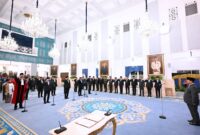 Panglima TNI Jenderal TNI Agus Subiyanto menghadiri acara pengucapan sumpah Hakim Konstitusi, pelantikan keanggotaan Ombudsman Republik Indonesia (RI) masa jabatan 2026–2031 serta Duta Besar Luar Biasa dan Berkuasa Penuh Republik Indonesia