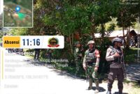 Aparat gabungan TNI dan Polri melakukan kegiatan kemanusiaan berupa penjemputan jenazah Almarhum Bapak Woe Wea