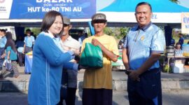 Lanud Sjamsudin Noor menggelar kegiatan bakti sosial yang dipusatkan di lingkungan Rumah Sakit TNI AU (RSAU) Sjamsudin Noor