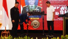 Ketua Umum Pengurus Besar Taekwondo Indonesia Letjen TNI Richard Tampubolon, S.H., M.M. secara resmi membuka Rapat Kerja Nasional (Rakernas) Taekwondo Indonesia Tahun 2026