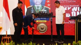 Ketua Umum Pengurus Besar Taekwondo Indonesia Letjen TNI Richard Tampubolon, S.H., M.M. secara resmi membuka Rapat Kerja Nasional (Rakernas) Taekwondo Indonesia Tahun 2026