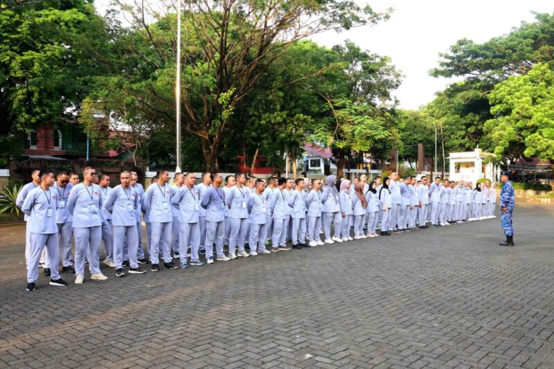 BPSDMD Provinsi Kalimantan Selatan dengan Lanud Sjamsudin Noor dalam pelaksanaan Latihan Dasar (Latsar) CPNS