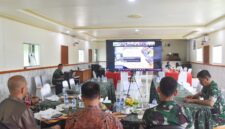 Komandan Kodim 1710/Mimika, Letkol Inf Jozanda, mengikuti Rapat Koordinasi Teknis (Rakornis) TNI Manunggal Membangun Desa (TMMD) ke-128 Tahun 2026