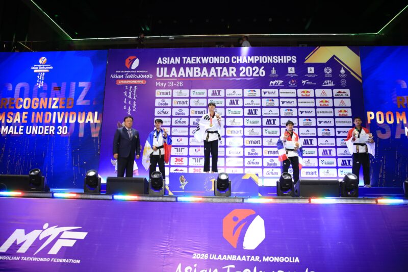 Prajurit aktif TNI AD, M. Rizal, sukses menyabet medali perunggu pada ajang Asian Poomsae Championship di Mongolia