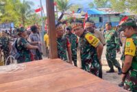 Tim Pengawasan dan Evaluasi (Wasev) TMMD ke-128 yang dipimpin Brigjen TNI Jimmy Watuseke, S.I.P., melaksanakan kunjungan kerja