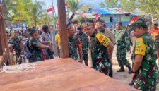 Tim Pengawasan dan Evaluasi (Wasev) TMMD ke-128 yang dipimpin Brigjen TNI Jimmy Watuseke, S.I.P., melaksanakan kunjungan kerja