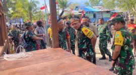 Tim Pengawasan dan Evaluasi (Wasev) TMMD ke-128 yang dipimpin Brigjen TNI Jimmy Watuseke, S.I.P., melaksanakan kunjungan kerja