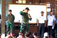 Koops TNI Habema melalui Satgas Teritorial menggelar kegiatan Bhakti Pertiwi dalam rangka memperingati Hari Pendidikan Nasional