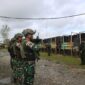 Wapangkoops TNI Habema, Brigjen TNI Riyanto, S.I.P., M.M., meninjau kesiapsiagaan prajurit di Pos Komando Taktis (Kotis) Dekai
